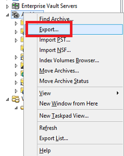 Steps to export/import archive mailbox as PST |